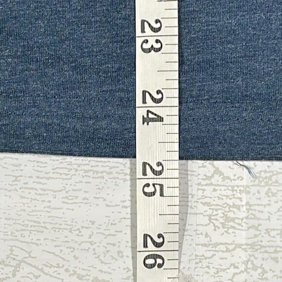 Hurley Heathered Blue Tee with Neon Rainbow Logo Large - Picture 7 of 8